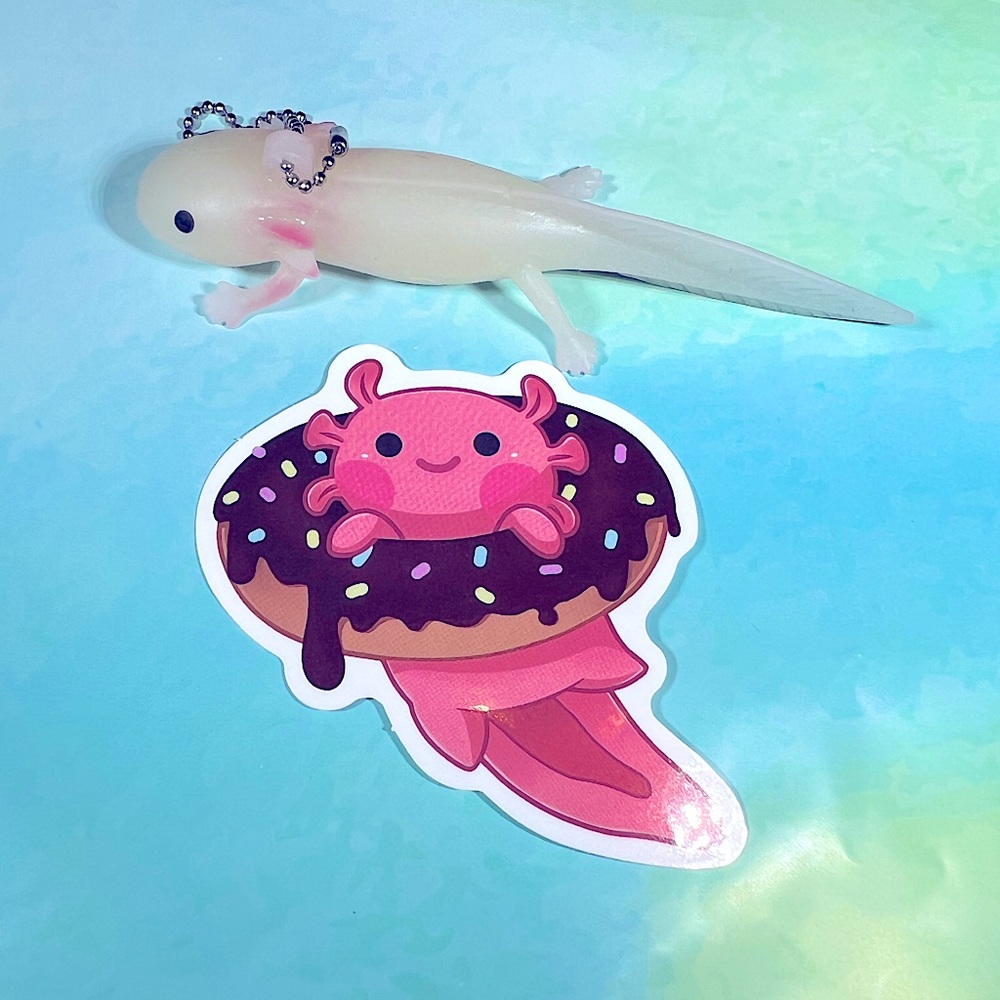 SPRINKLES Axolotl Crazy Trending WaterProof Single Decor Accent Sticker